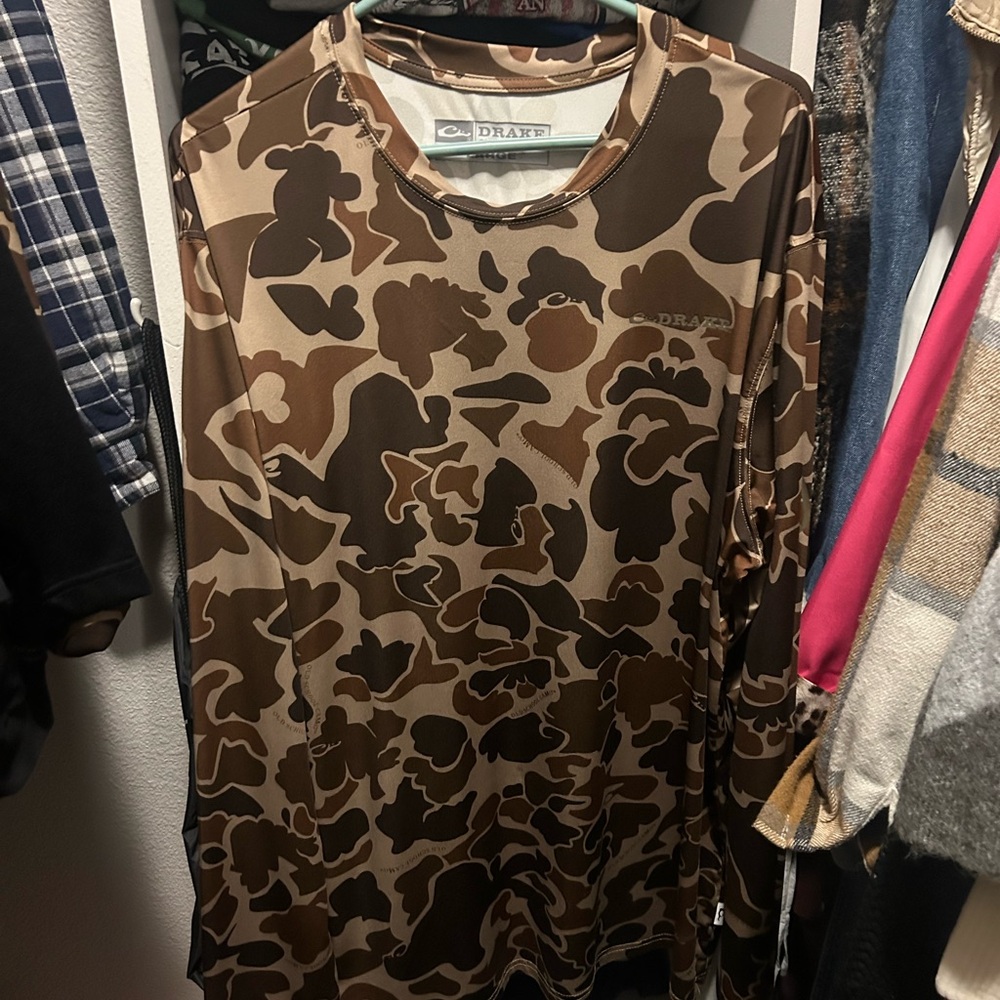Drake Brown and Tan Camouflage Shirt